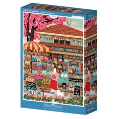 Pieces & Peace 1500 db-os puzzle - Flower Market (0231)