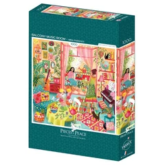 Pieces & Peace 1000 db-os puzzle - Balcony Music Room (0232)