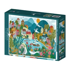 Pieces & Peace 1000 db-os puzzle - Coastal Village (0211)