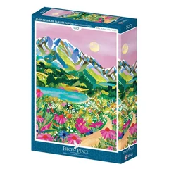 Pieces &amp; Peace 500 db-os puzzle - Lever de Soleil sur les Alpes (0202)