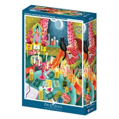 Pieces &amp; Peace 500 db-os puzzle - Magical Moonlight Reading Room (0194)