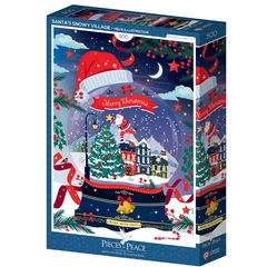 Pieces &amp; Peace 500 db-os puzzle - Santa's Snowy Village (0254)