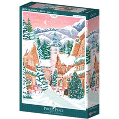 Pieces & Peace 1000 db-os puzzle - Megeve, French Alps (0258)