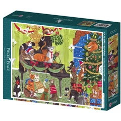 Pieces & Peace 1000 db-os puzzle - Cats on the Piano (0260)
