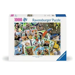 Ravensburger 1000 db-os puzzle - Állati jó útinapló (12000607)