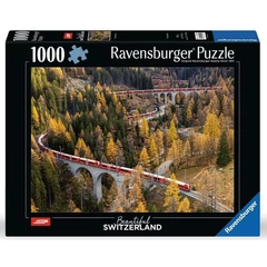 Ravensburger 1000 db-os puzzle - Csodálatos Svájc - RhB, a svájci vasút (12000004)