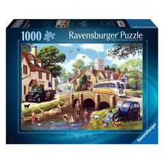 Ravensburger 1000 db-os puzzle - Egy nap a folyó mellett (12001257)