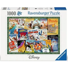 Ravensburger 1000 db-os puzzle - Régi Disney poszterek (12000689)