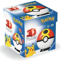 Ravensburger 55 db-os 3D puzzle - Pokémon Poké Balls - Repeat Ball (11628)