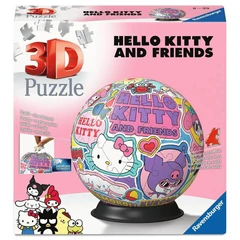 Ravensburger 72 db-os 3D gömb puzzle - Hello Kitty és barátai (11630)