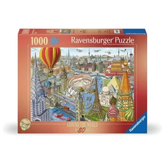 Ravensburger 1000 db-os puzzle - 80 nap alatt a Föld körül (12000169)