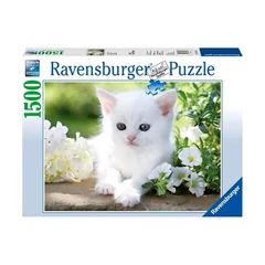 Ravensburger 1500 db-os puzzle - Fehér cica (12000706)