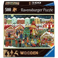Ravensburger 500 db-os Wooden puzzle - Boldog karácsonyt! (12001539)