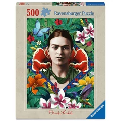 Ravensburger 500 db-os puzzle - Frida Kahlo - Virágzó fantázia (12001736)