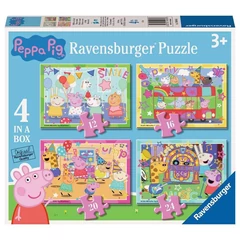 Ravensburger 4 az 1-ben puzzle (12,16,20,24 db-os) - Peppa malac (12004016)