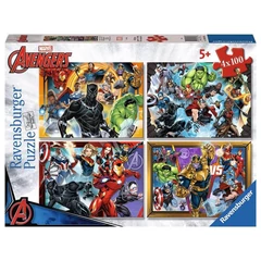 Ravensburger 4 x 100 db-os puzzle - Avangers - Bosszúállók (12004033)