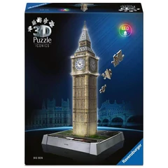 Ravensburger Iconics 235 db-os 3D puzzle - Night Edition - Big Ben (12008025)