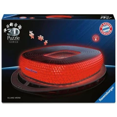 Ravensburger Iconics 216 db-os 3D puzzle - Night Edition - Allianz Arena - Bayern München (12008033)