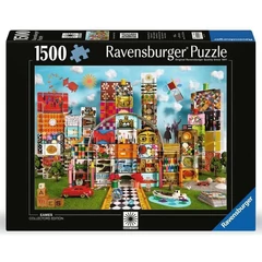 Ravensburger 1500 db-os puzzle - Eames Collectors edition kártyavár (12000434)