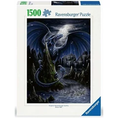 Ravensburger 1500 db-os puzzle - Fekete-kék sárkány (12000731)
