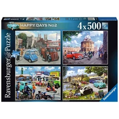 Ravensburger 4 x 500 db-os puzzle - Happy Days - Vidám szabadnapok (16577)