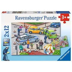 Ravensburger 2 x 12 db-os puzzle - Kék lámpások (07578)