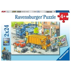 Ravensburger 2 x 24 db-os puzzle - Szemétgyűjtés (05096)
