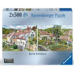 Ravensburger 2 x 500 db-os puzzle - Cosy Cottages - Észak Yorkshire (12000024)
