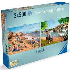 Ravensburger 2 x 500 db-os puzzle - Norfolki életképek (12000012)