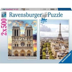 Ravensburger 2 x 500 db-os puzzle - Párizsi látogatás (12000231)