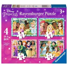 Ravensburger 4 az 1-ben puzzle (12,16,20,24 db-os)-os puzzle - Disney Princess (03156)