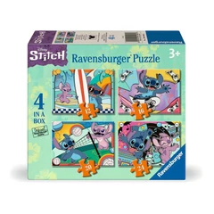 Ravensburger 4 az 1-ben puzzle (12,16,20,24 db-os) - Disney - Stitch (12004106)