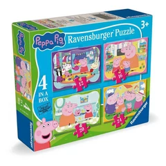 Ravensburger 4 az 1-ben puzzle (12,16,20,24 db-os) Peppa malac - (12004104)