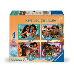 Ravensburger 4 az 1-ben puzzle (12,16,20,24 db-os) - Vaiana 2 (12004125)