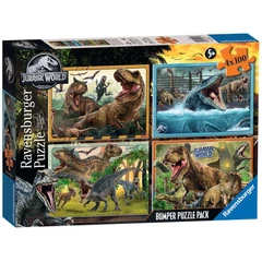 Ravensburger 4 x 100 db-os puzzle - Jurassic World (05619)
