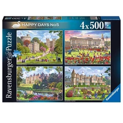 Ravensburger 4 x 500 db-os puzzle - Happy Days - Királyi rezidenciák (17140)