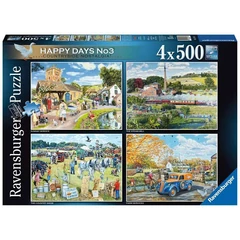 Ravensburger 4 x 500 db-os puzzle - Happy Days - Vidéki nosztalgia (16578)