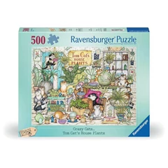 Ravensburger 500 db-os puzzle - Crazy Cats - Szobanövények (12000695)