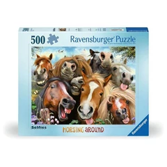 Ravensburger 500 db-os puzzle - Selfies - Mókás lovak (12000499)