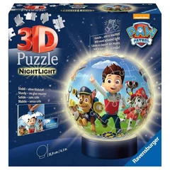 Ravensburger 72 db-os 3D világító gömb puzzle - Mancs őrjárat (11842)