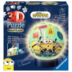 Ravensburger 72 db-os 3D világító gömb puzzle - Minyonok 2 (11180)