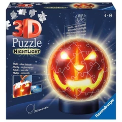 Ravensburger 72 db-os 3D világító gömb puzzle - Töklámpás (11253)