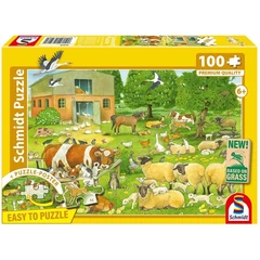 Schmidt 100 db-os puzzle - Baby Animals on the Farm (56528)
