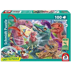 Schmidt 100 db-os puzzle - Little Dinosaurs, Big Adventures (56527)