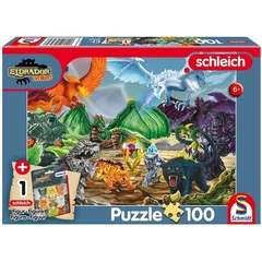 Schmidt 100 db-os Schleich puzzle figurával - Eldrador Creatures (56565)