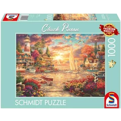Schmidt 1000 db-os puzzle - Calm Morning by the Lake (58554)
