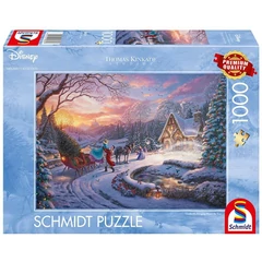 Schmidt 1000 db-os puzzle - Disney - Cinderella - Bringing Home for Christmas, Thomas Kinkade (58035)