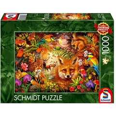 Schmidt 1000 db-os puzzle - Flowers, Fur and Feathers (59795)