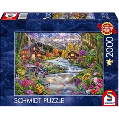 Schmidt 2000 db-os puzzle - River Idyll in the Mountains (58868)