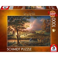 Schmidt 1000 db-os puzzle - Sun Gold Over Tyre Fields, Terry Redlin (58544)